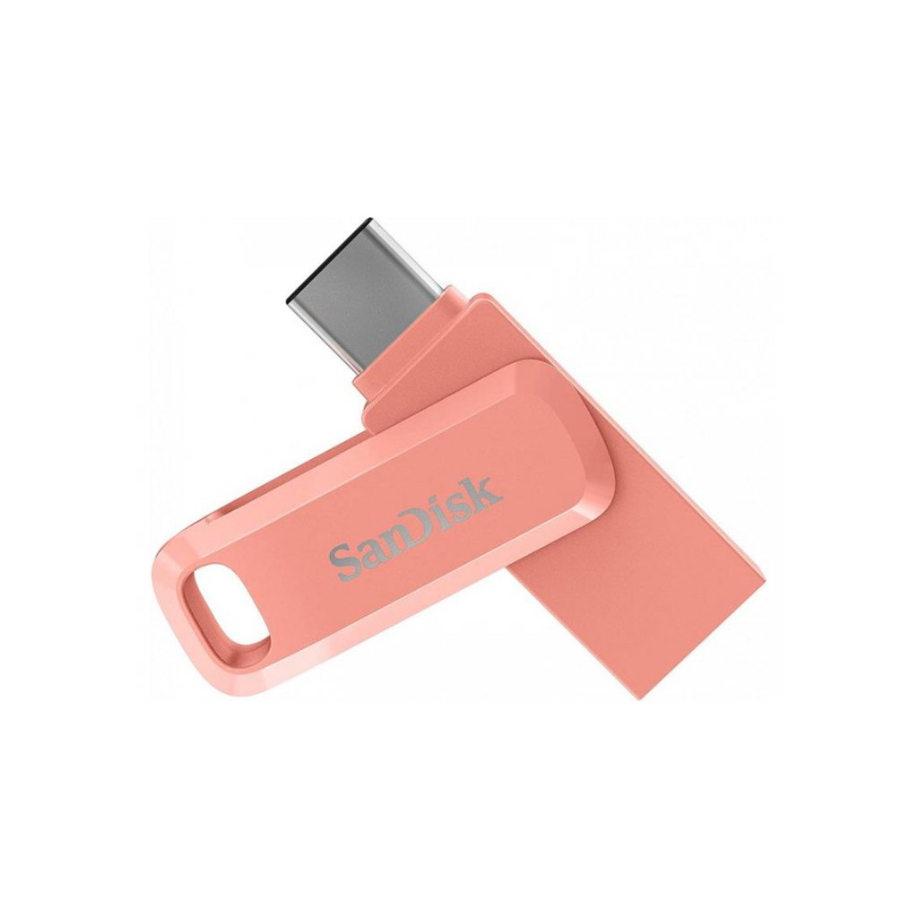 USB флеш накопичувач SanDisk 256GB Ultra Dual Drive Go USB 3.0/Type-C Peach (SDDDC3-256G-G46PC) - зображення 1