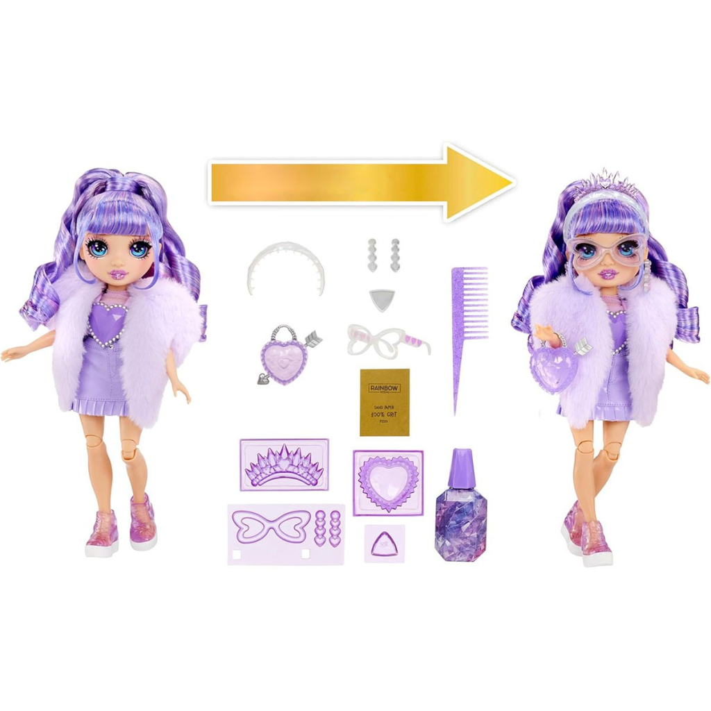 Лялька Rainbow High серії Creative Crystals - Віолетта (121404) - зображення 4