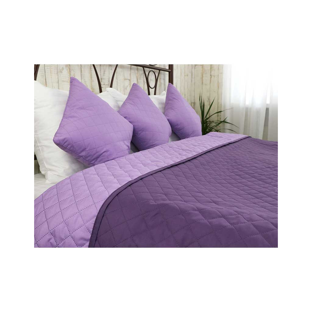 Покривало Руно двостороннє Violet фіолетове 212х240 см (329.52У_Violet ромб) - зображення 2