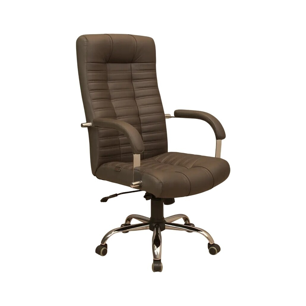 Офісне крісло Richman Атлант Хром П1 M-2 (Anyfix) Шкіра Люкс комбо Вишня (R00000049266) - зображення 1