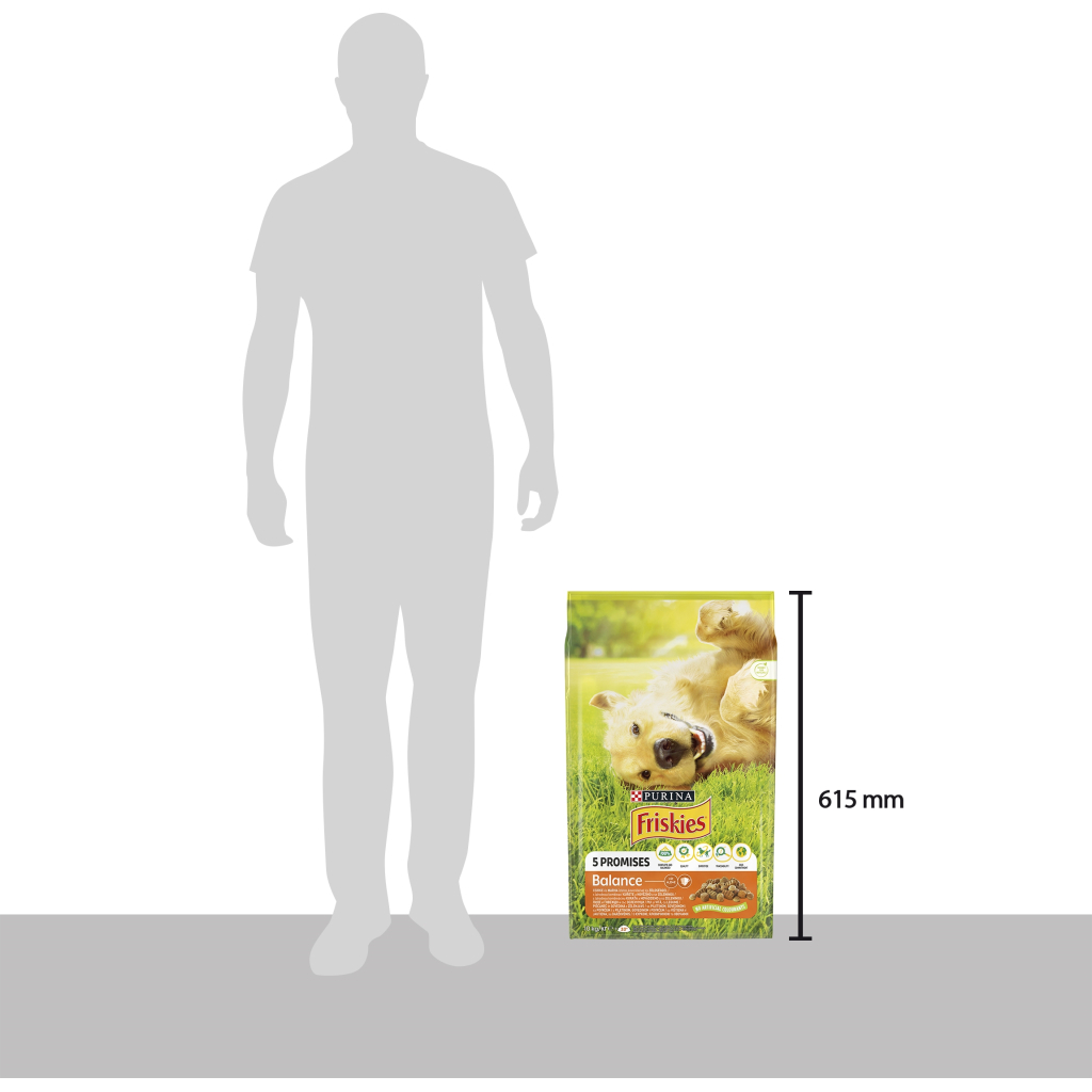 Сухий корм для собак Purina Friskies Balans з куркою й овочами 10 кг (7613031395491) - зображення 4