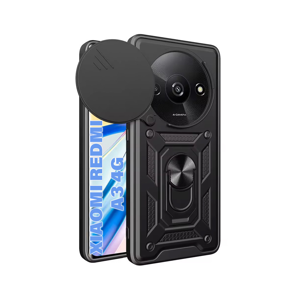 Чохол до мобільного телефона BeCover Military Xiaomi Redmi A3 4G Black (711319) - зображення 1