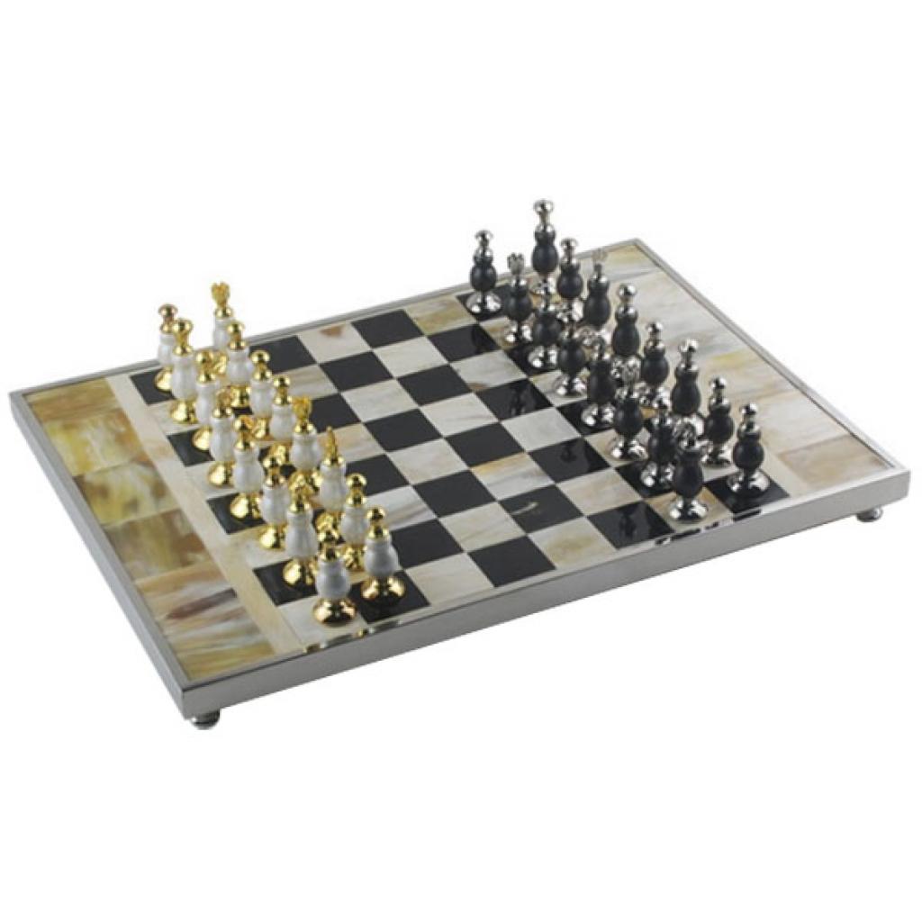 Настільна гра Voltronic Шахи, чорно-біла дошка мармур (9501) - зображення 1