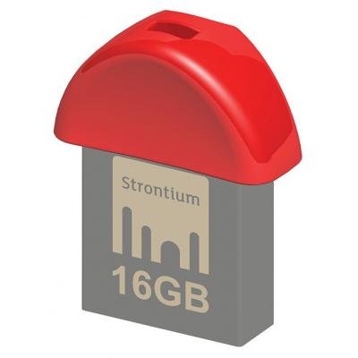 USB флеш накопичувач Strontium Flash 16GB NANO Red USB 3.0 (SR16GRDNANOZ) - зображення 1
