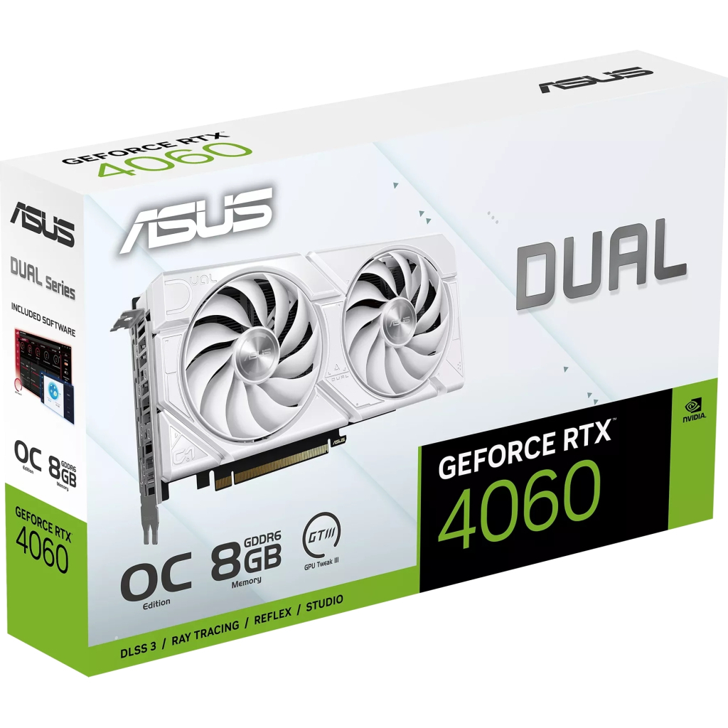 Відеокарта ASUS GeForce RTX4060 8Gb DUAL OC WHITE EVO (DUAL-RTX4060-O8G-EVO-WHITE) - зображення 11