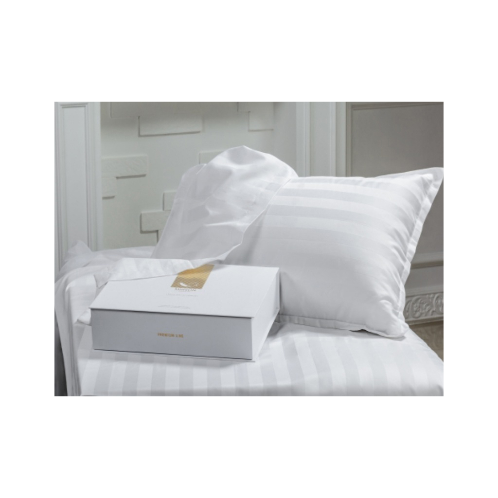 Постільна білизна MirSon Сатин Premium-страйп Royal Pearl 160х220 (2200001478961) - зображення 1