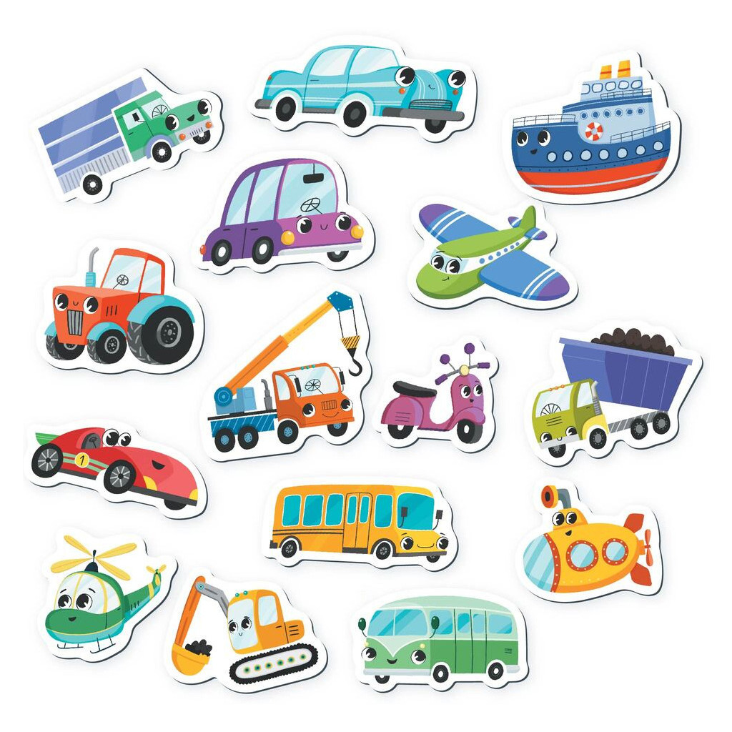 Пазл DoDo Набір магнітів Транспорт (200260) - зображення 3