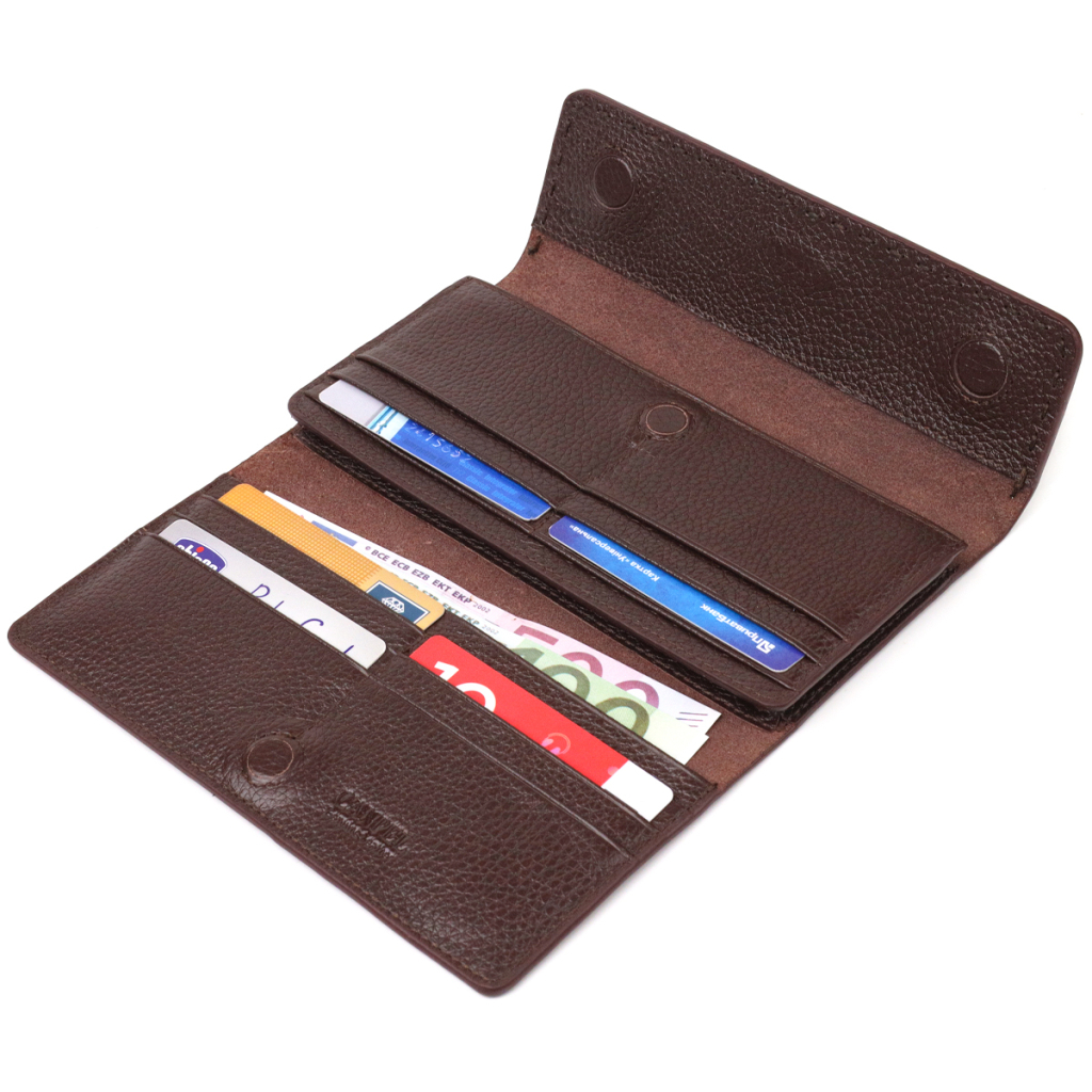 Гаманець Canpellini З натуральної шкіри Коричневий (21660) - зображення 6