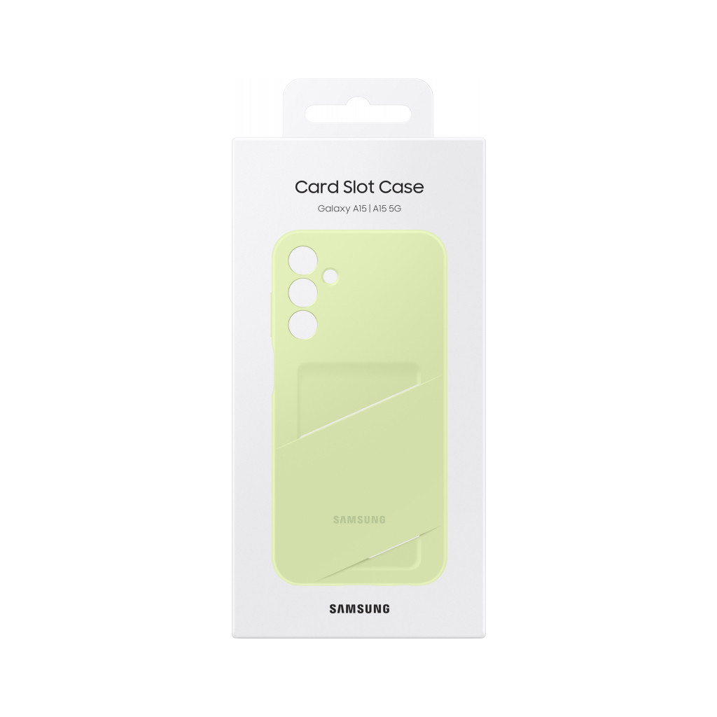 Чохол до мобільного телефона Samsung Galaxy A15 (A156) Card Slot Case Lime (EF-OA156TMEGWW) - зображення 6