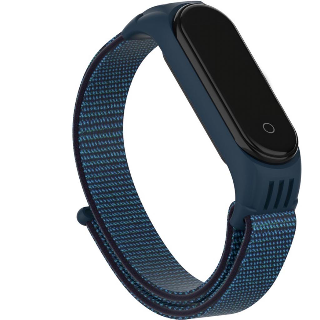 Ремінець до фітнес браслета Armorstandart Sport Loop для Xiaomi Mi Band 5 Dark Blue (ARM56867) - зображення 2