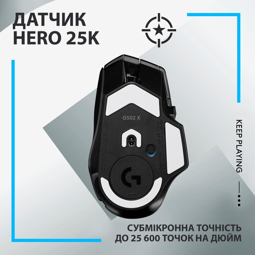 Мишка Logitech G502 X Lightspeed Wireless Black (910-006180) - зображення 4