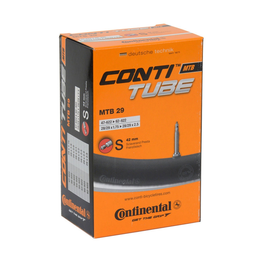 Велосипедна камера Continental MTB 29", 47-622->62-622, S42, 240 г (182181) - зображення 1