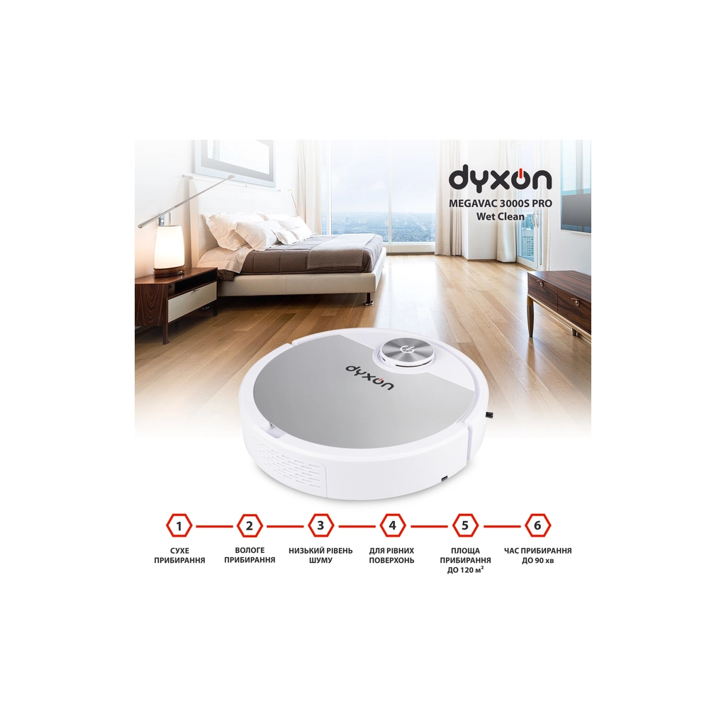 Пилосос DYXON MEGAVAC 3000S PRO Wet Clean (DXNVCMGVC3000SWSL) - зображення 7