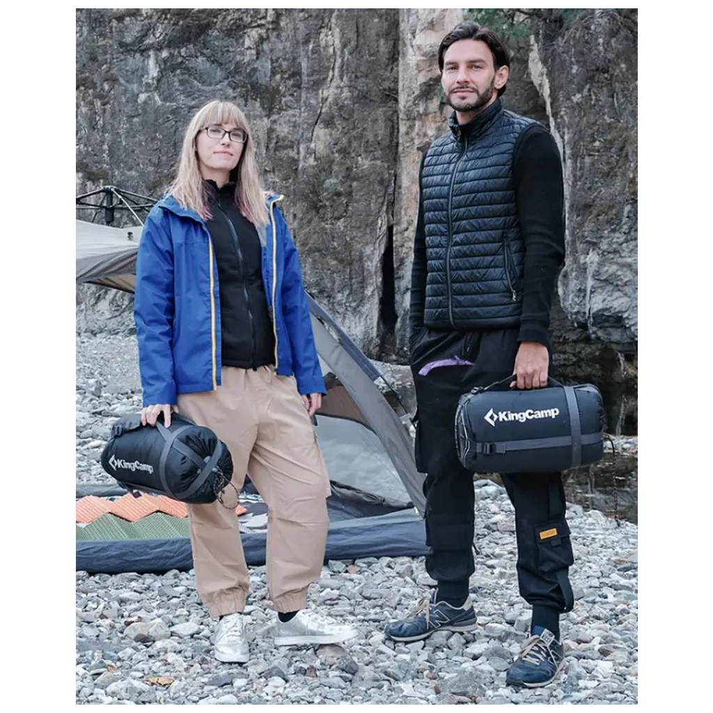 Спальний мішок KingCamp Sevan 250 Grey (KS2422_GREY_L) - зображення 3