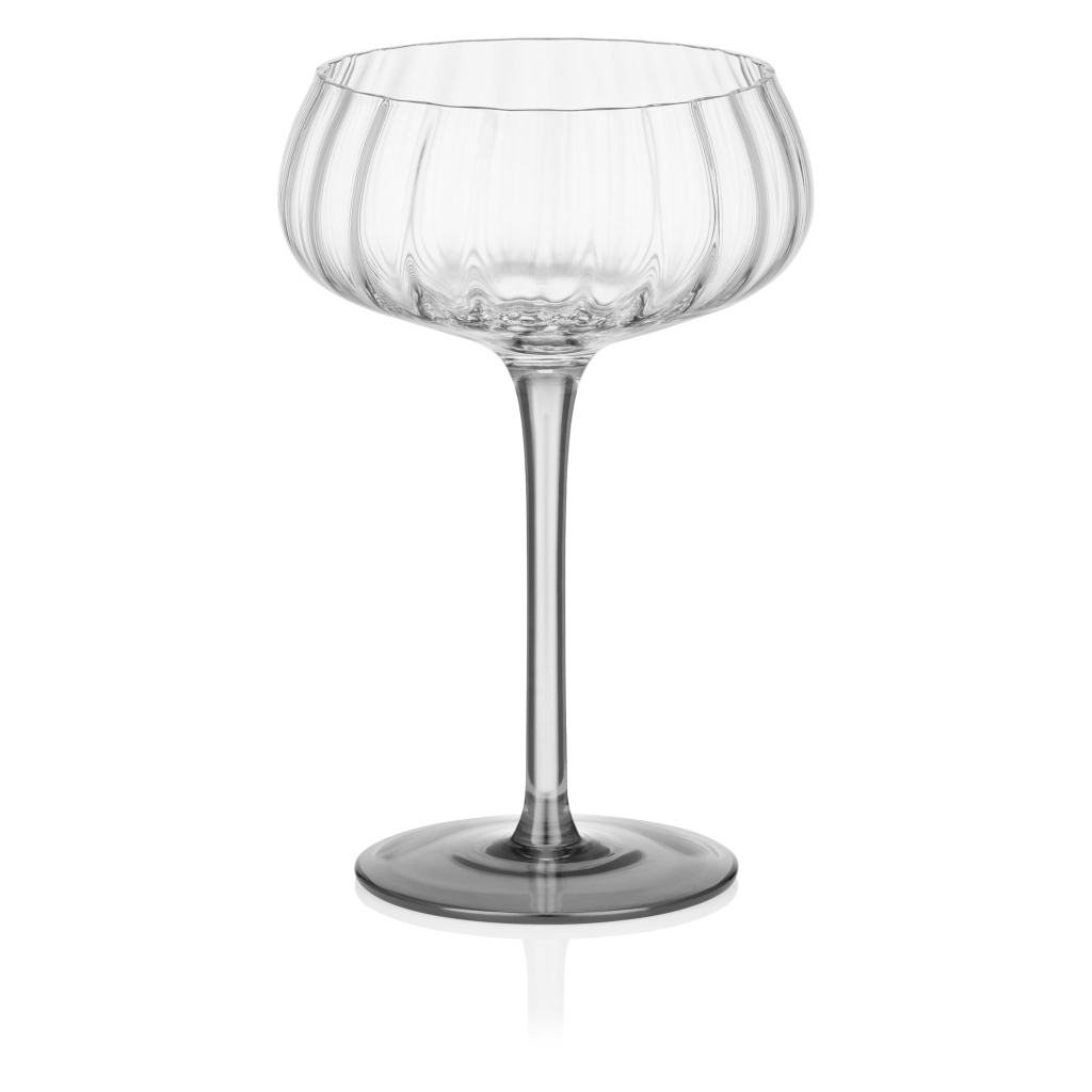 Набір келихів Ardesto Black Mars Orion 200мл, 2шт, скло, прозоро-cірий (AR2620TG) - зображення 3