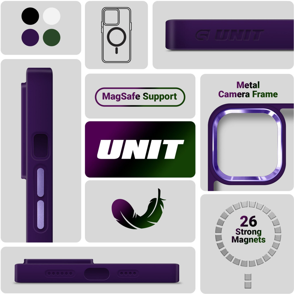Чохол до мобільного телефона Armorstandart Unit MagSafe Apple iPhone 11 Purple (ARM68875) - зображення 5