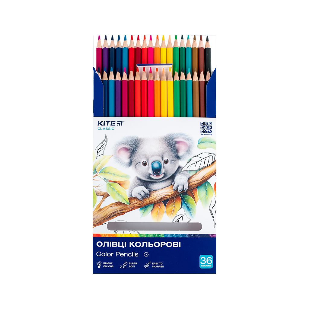 Олівці кольорові Kite Classic 36 кольорів (K-057) - изображение 4