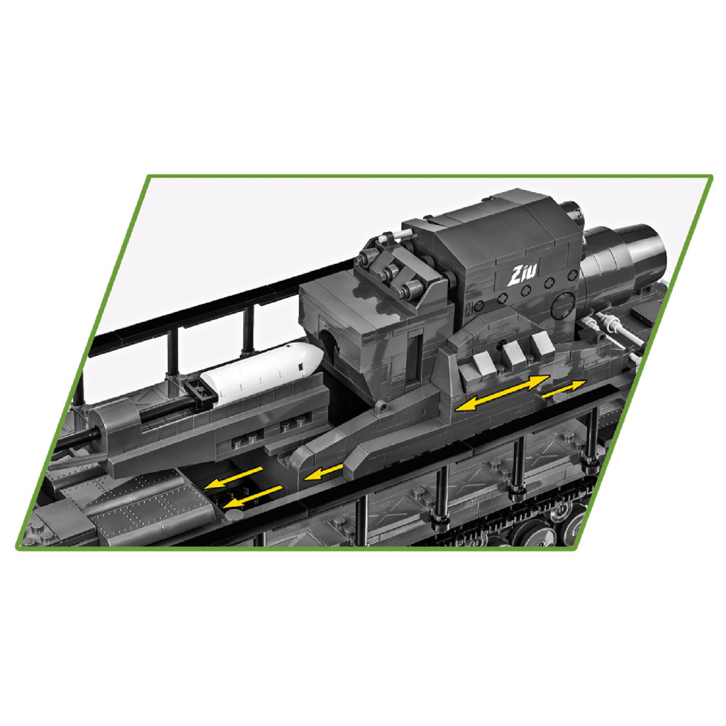 Конструктор Cobi Самохідна мортира Карл 1:28, 1574 деталей (COBI-2560) - зображення 5