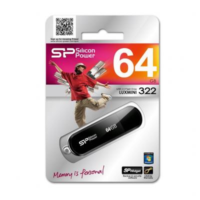 USB флеш накопичувач Silicon Power 64GB Luxmini 322 USB 2.0 (SP064GBUF2322V1K) - зображення 3