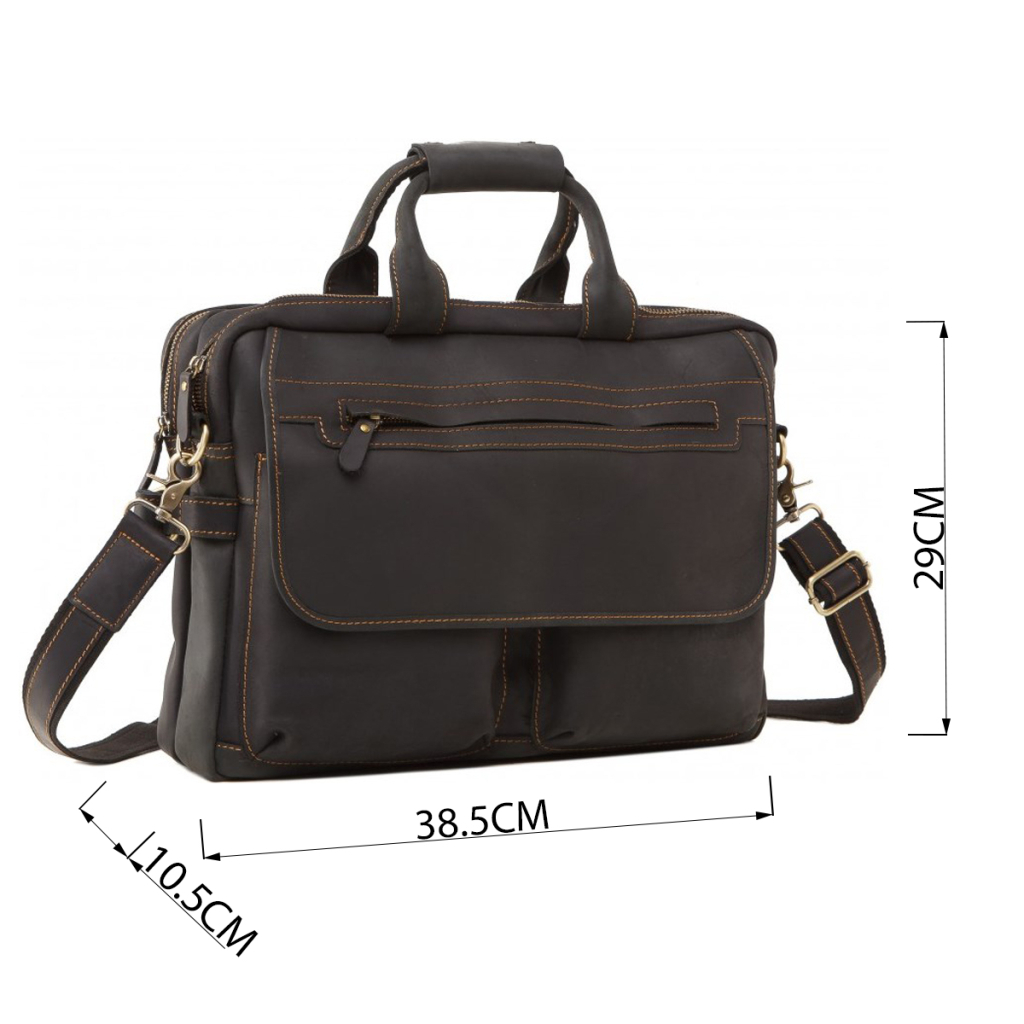 Сумка Vintage З вінтажної шкіри Коричнева (14571) - зображення 3