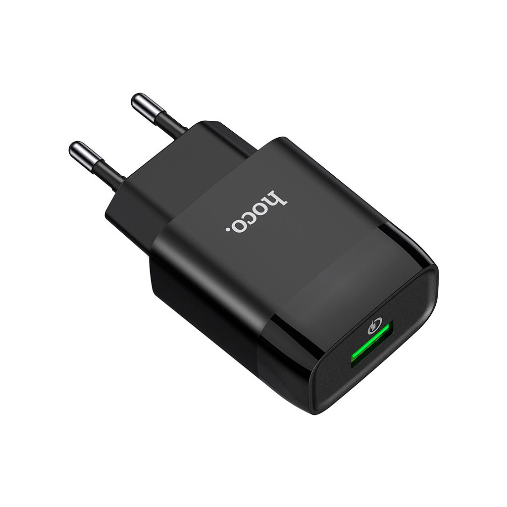 Зарядний пристрій HOCO C72Q Glorious USB QC3.0 18W Black (6931474732507) - зображення 3
