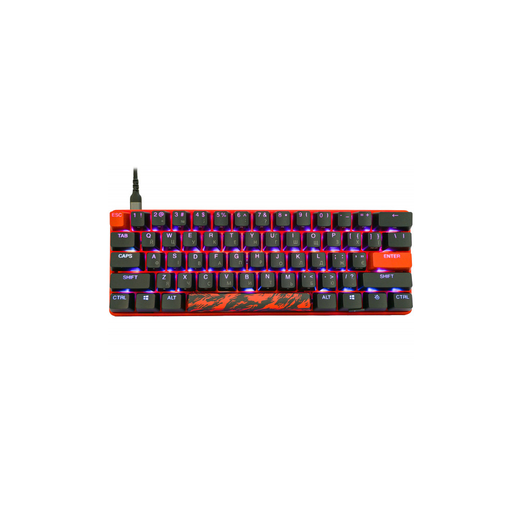 Клавіатура SteelSeries Apex 9 TKL OptiPoint Mini Faze Clan USB UA Red/Black (64853) - зображення 1