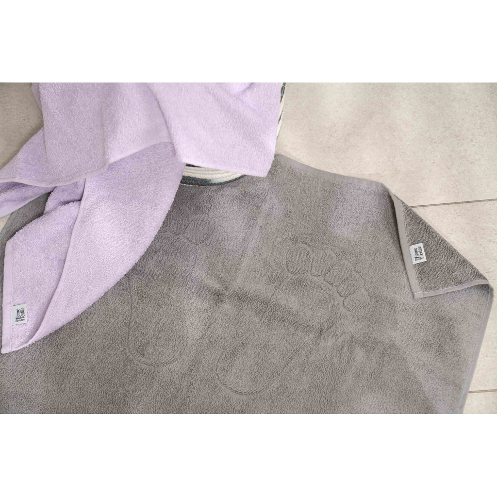 Рушник Ardesto для ніг махровий Benefit 100% бавовна сірий 50х70 см (ART2457SG) - изображение 2