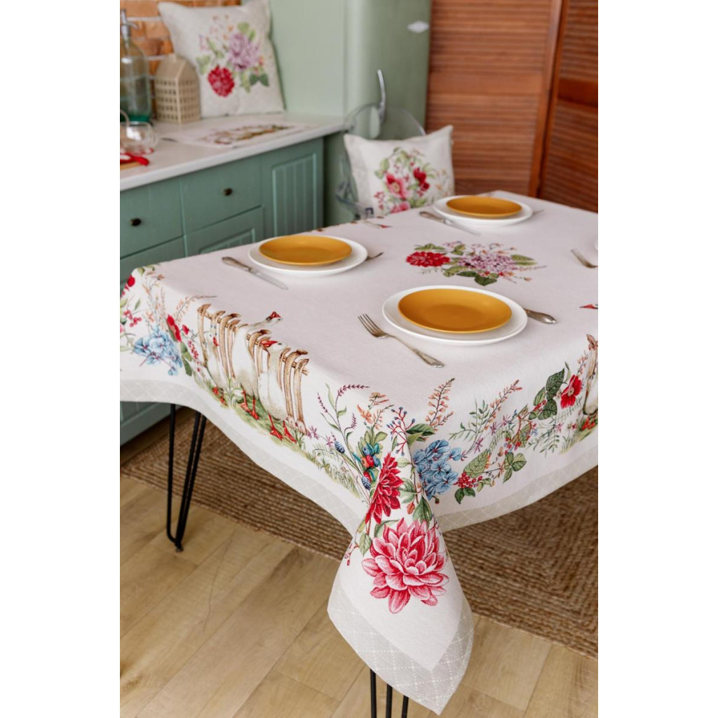 Скатертина Прованс гобеленова Гуси 135х350 см (034127) - зображення 11