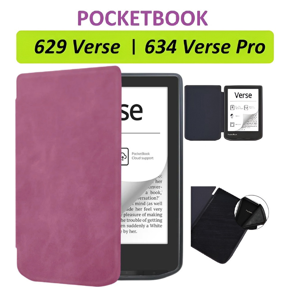 Чохол до електронної книги BeCover Smart Case PocketBook 629 Verse / 634 Verse Pro 6" Purple (710978) - зображення 7