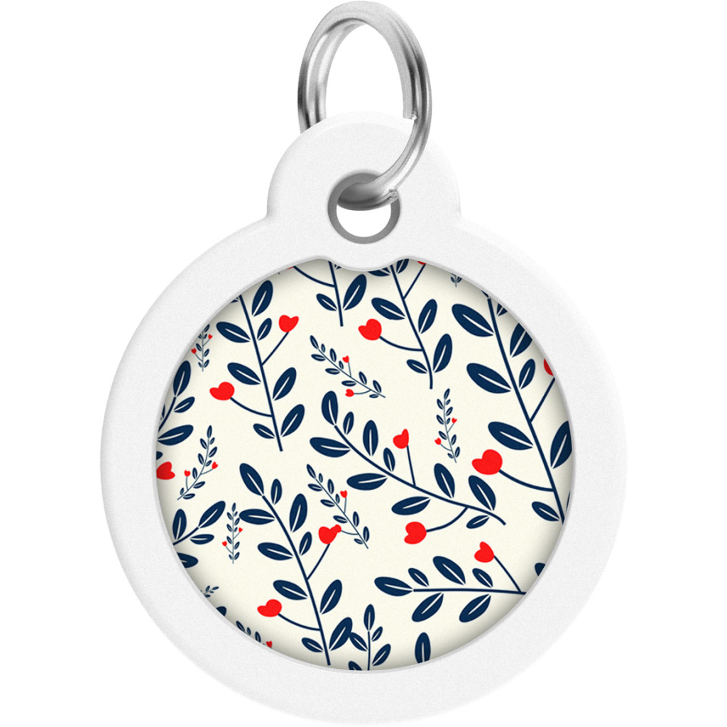 Адресник для тварин WAUDOG Smart ID з QR паспортом "Рослини", круг 30 мм (230-0210) - зображення 2