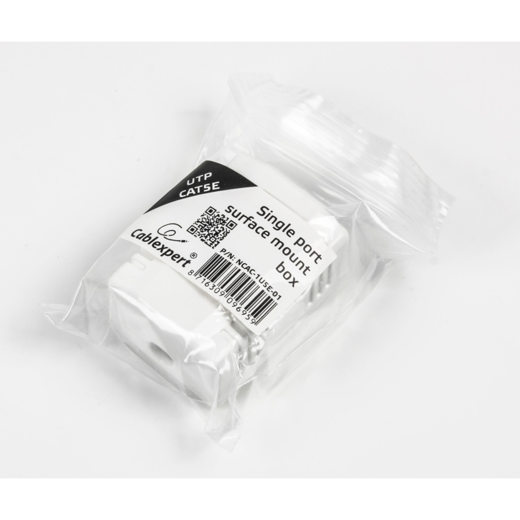 Комп'ютерна розетка Cablexpert RJ45x1 UTP, cat.5e (NCAC-1U5E-01) - зображення 3