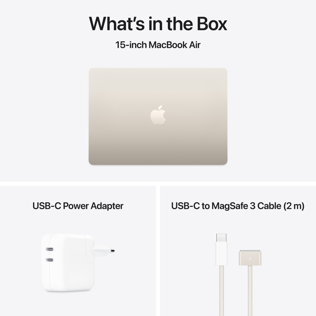 Ноутбук Apple MacBook Air 15 M4 A3241 Starlight (MW1K3UA/A) - зображення 9