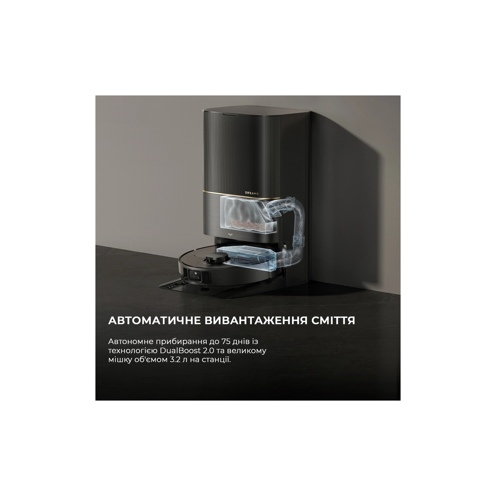 Пилосос Dreame Bot X40 Ultra Complete Black (RLX63CE-2-Bl) - зображення 8