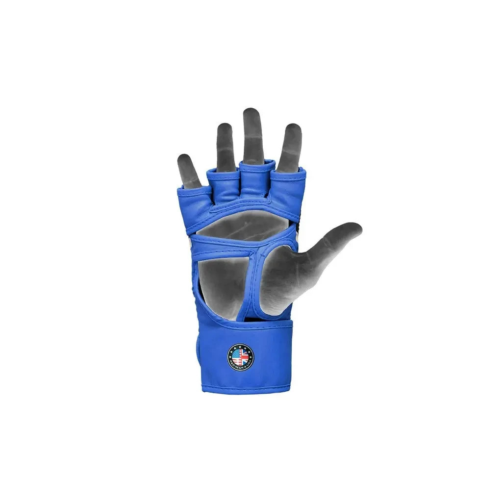 Рукавички для MMA RDX Aura Plus T-17 Blue/Black XL (GGR-T17UB-XL+) - зображення 5