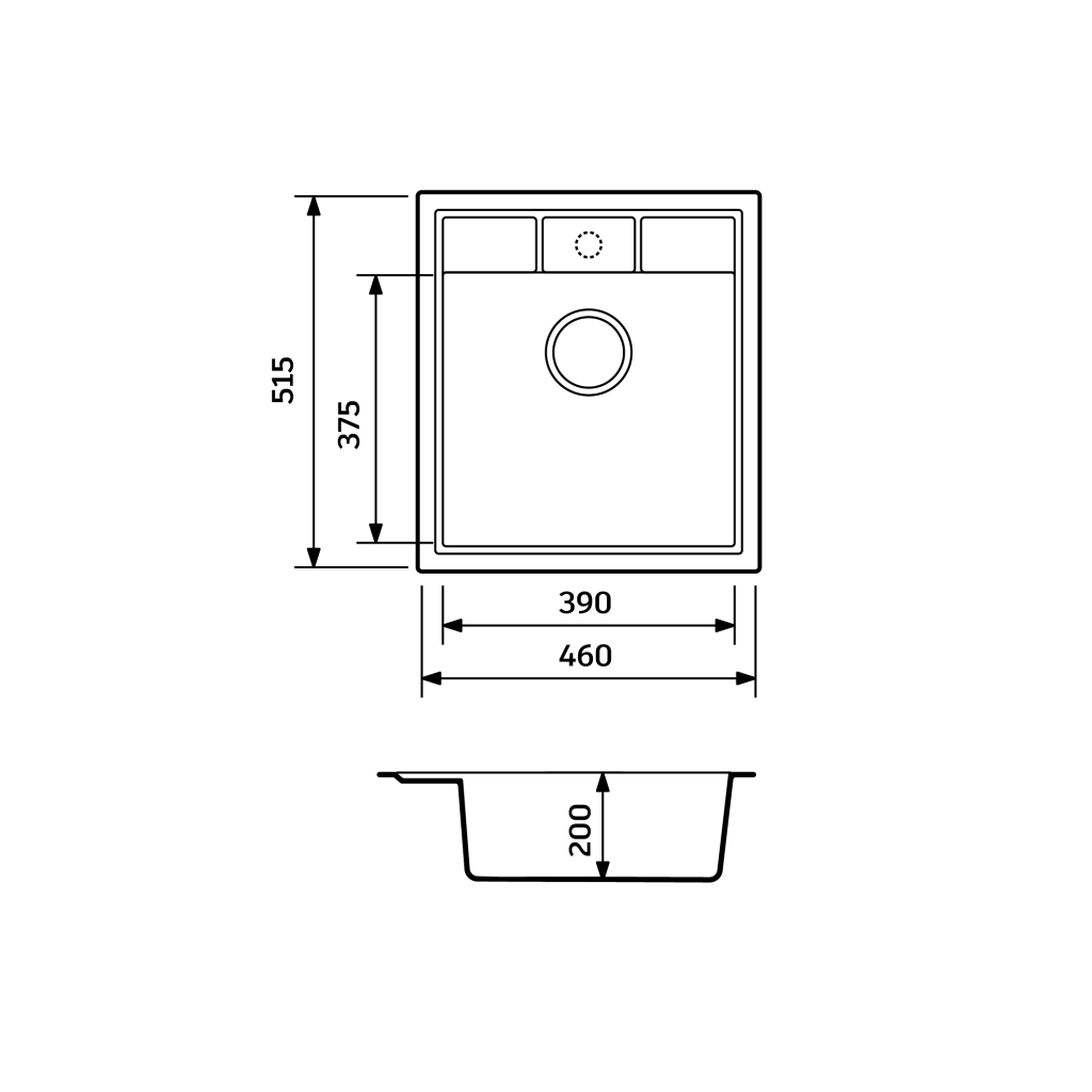 Мийка кухонна Adamant Brick Old stone + змішувач та дозатор (4824296209710) - зображення 6