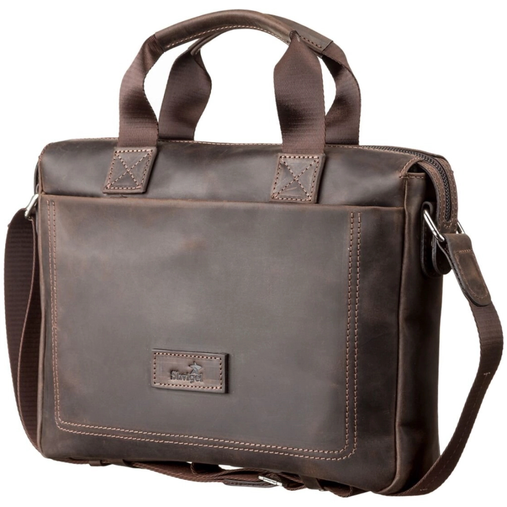 Сумка Shvigel Шкіряна Коричнева (11108) - зображення 1