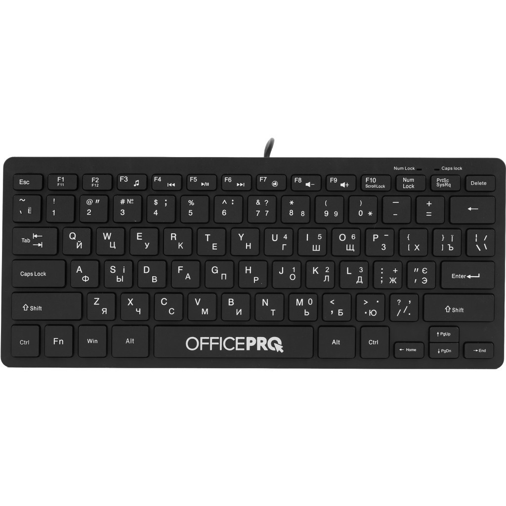 Клавіатура OfficePro SK240 USB Black - зображення 1