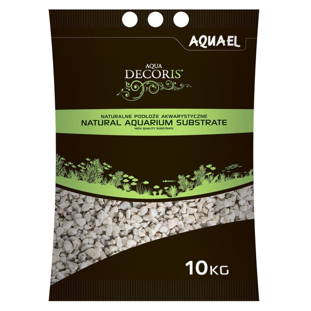 Ґрунт для акваріума AquaEl доломітовий гравій 10 кг (2-4 мм) білий (5905546307944) - изображение 1