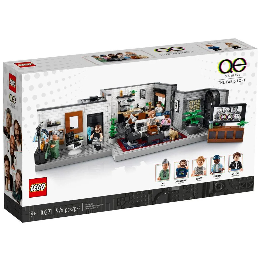 Конструктор LEGO Icons Queer Eye лофт «Чудової п'ятірки» 974 деталі (10291-) - зображення 1
