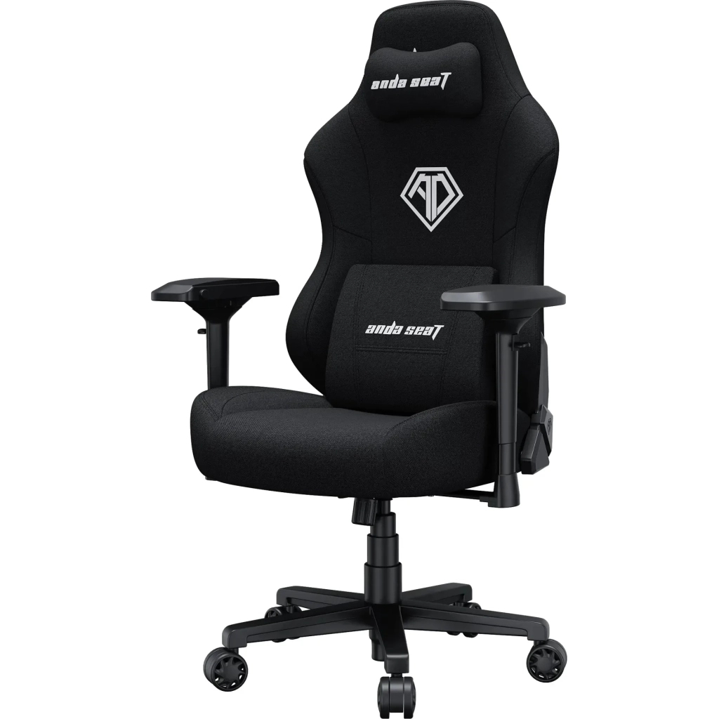 Крісло ігрове Anda Seat Phantom 3 Pro Fabric Size L Black (AD18YC-06-B-F) - зображення 4