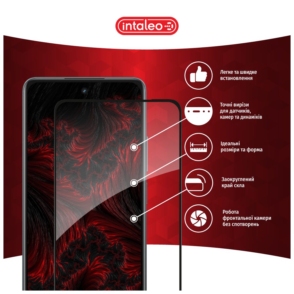 Скло захисне Intaleo Full Glue Realme C67 Black (1283126590047) - зображення 3