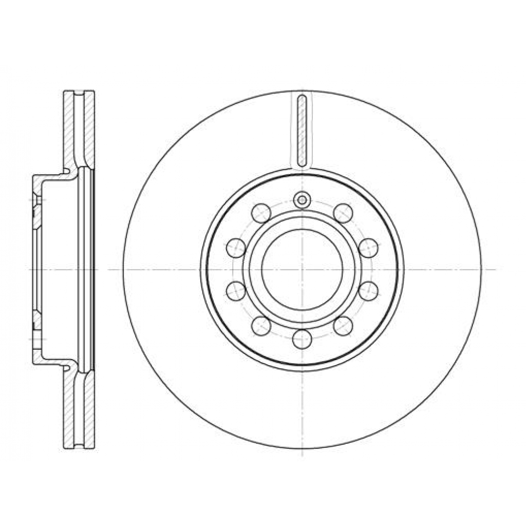 Гальмівний диск REMSA 6648.10 - зображення 1