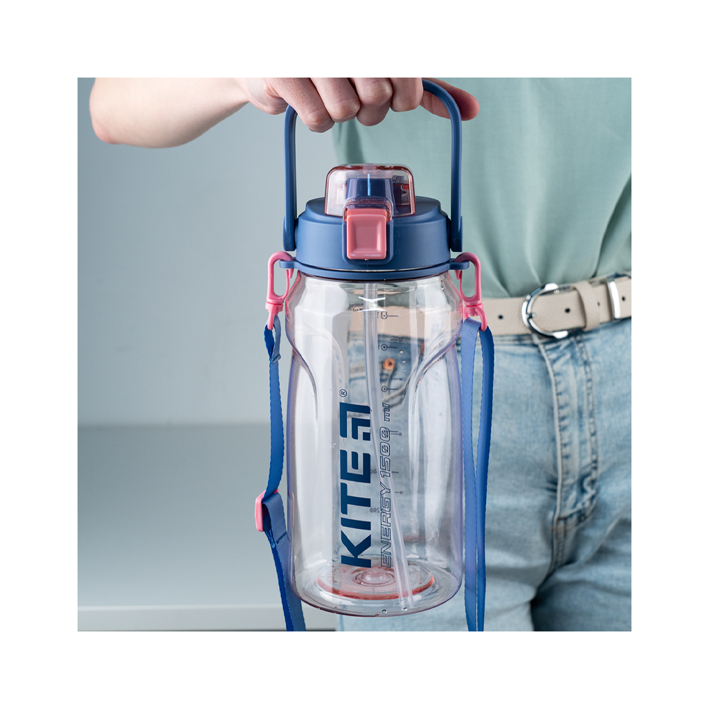 Поїльник-непроливайка Kite 1500 мл, рожева (K24-1202-2) - зображення 9