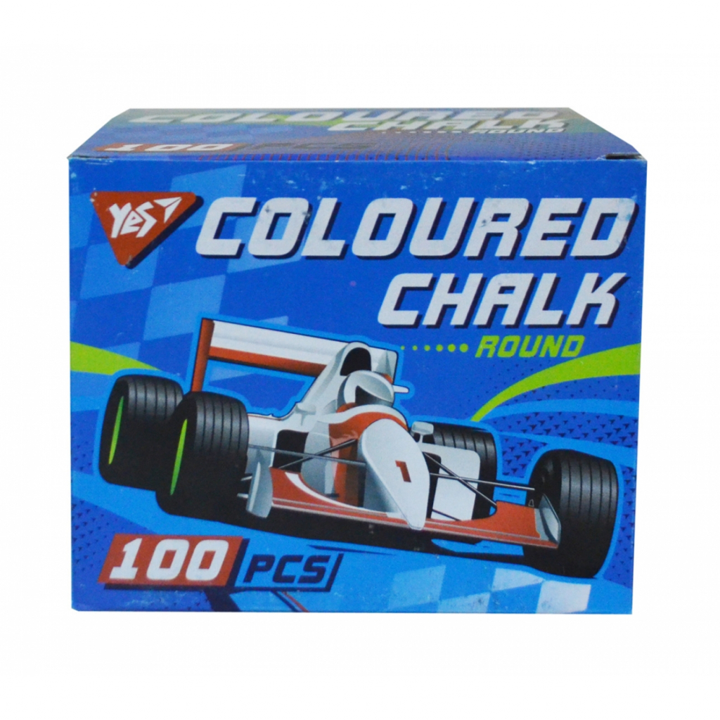 Крейда Yes кольорова, кругла, 100 шт "Full power" (400338) - изображение 1