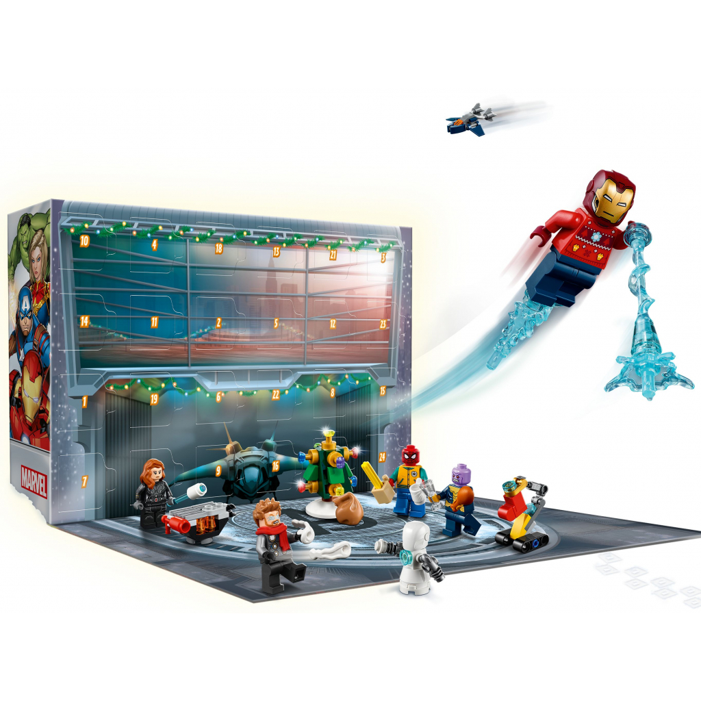 Конструктор LEGO Новорічний календар Месники Marvel 298 деталей (76196) - зображення 5