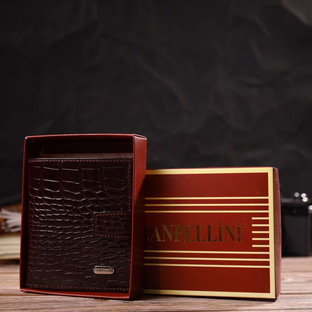 Гаманець Canpellini З натуральної шкіри Коричневий (21729) - зображення 10