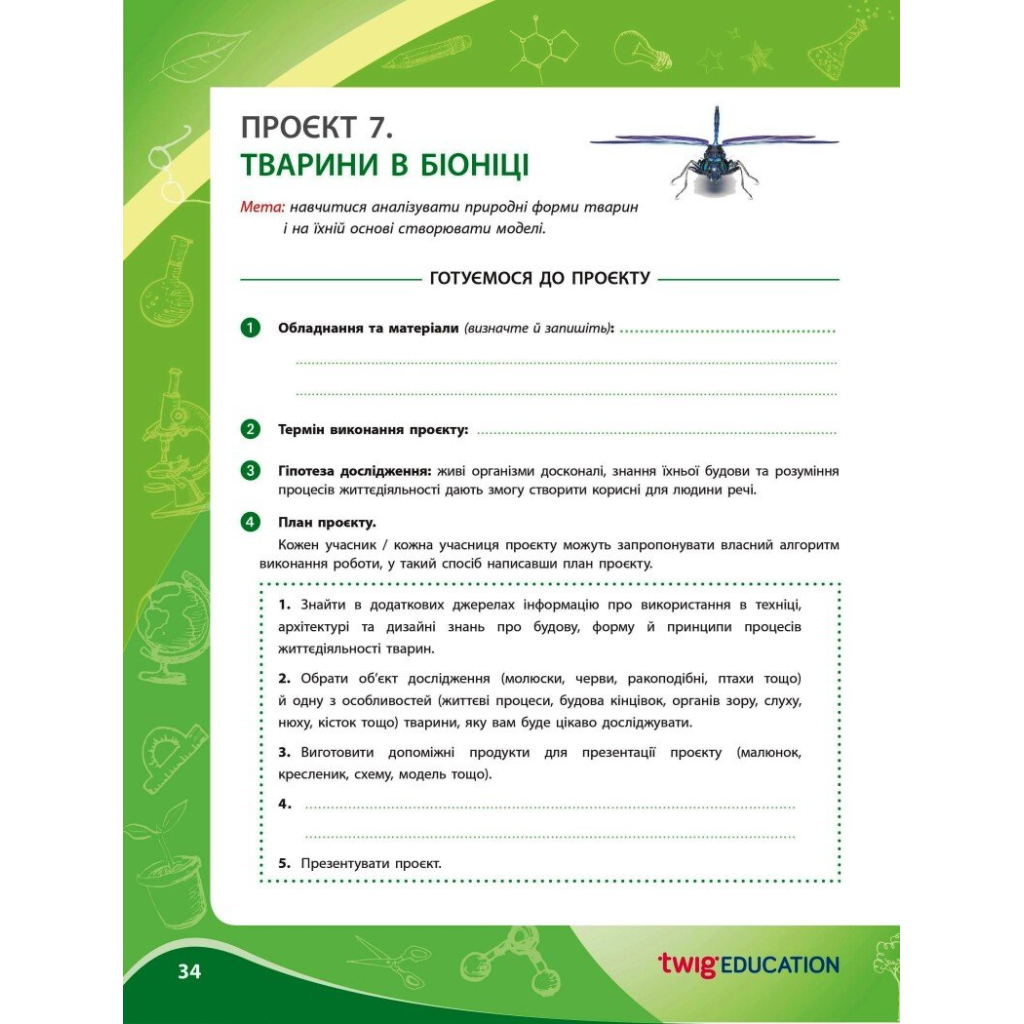 Робочий зошит НУШ Для проєктних робіт із біології. 7 клас - О.В. Демочко, Н.В. Іщенко Ранок (9786170989772) - зображення 7