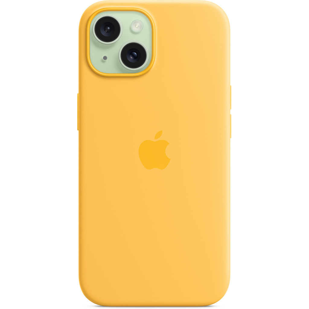 Чохол до мобільного телефона Apple iPhone 15 Silicone Case with MagSafe - Sunshine, Model A3123 (MWNA3ZM/A) - зображення 5