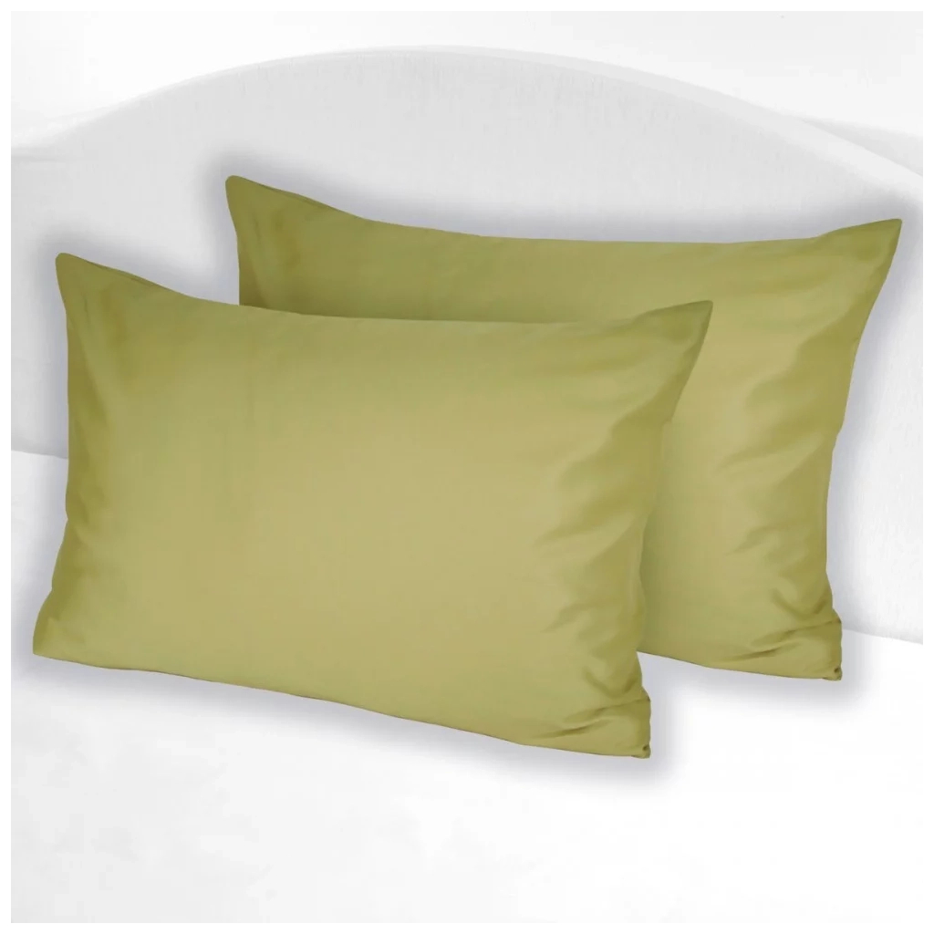 Наволочка Ярослав Сатин оливкова 05 70х70 (39785) - зображення 1