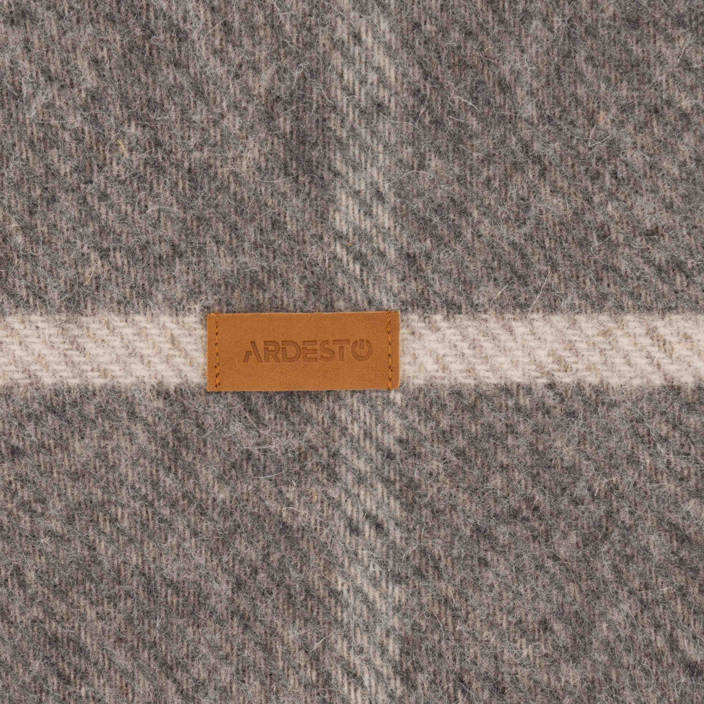 Плед Ardesto Leonardo Alpina 100% вовна, сірий 140x200 см (ART0703LM) - picture 7